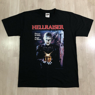Hellraiser猛鬼追魂针头地狱人美式休闲oversize短袖质感印花T恤