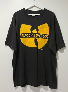 Wu Tang Clan武当帮90s说唱团体hophip嘻哈潮牌高级感短袖T恤男女