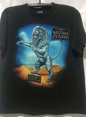 the Rolling Stones滚石乐队欧美复古VTG高街潮牌重磅纯棉短袖T恤