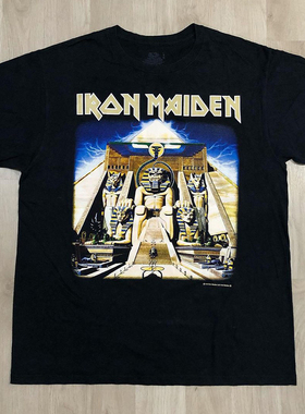 Iron Maiden铁娘子乐队美式复古vintage高街潮牌纯棉短袖T恤男女