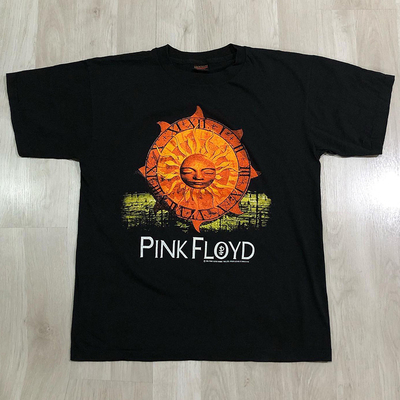 PinkFloyd摇滚乐队VTG高街短袖