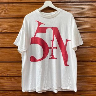 T恤男女同款 NAILS九寸钉乐队摇滚短袖 宽松休闲百搭上衣 INCH NINE