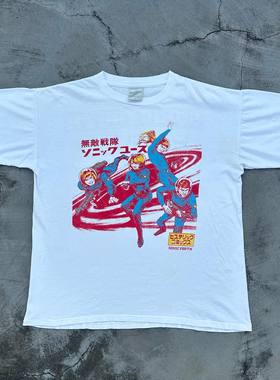 Sonic Youth音速青年摇滚乐团美式复古vintage高街潮牌短袖T恤棉