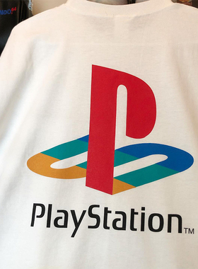 Playstation游戏机周边印花短袖CityBoy日系街头潮牌宽松男女T恤