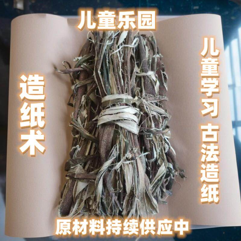 构树皮干构树皮楮桃树皮天然晒干造纸原料传统工艺造纸造纸纤维