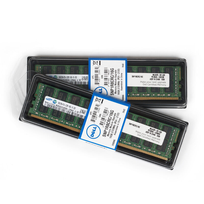 原厂戴尔R740/R730/R750服务器内存16G/32GB/64G RDIMM ECC盒装