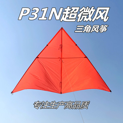 淘淘乐风筝潍坊小轻体风筝超微风超轻P31N伞布碳杆高档大型成人