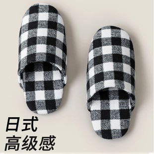 日式 轻奢棉拖鞋 女衣帽间静音软底室内无声木地板防滑高级感春秋季