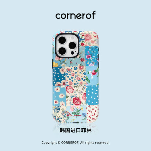 cornerof磁吸韩国进口菲林适用iPhone16promax手机壳苹果15pro复古14pro二合一13新款高级12女11高级17promax