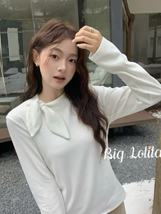 兔耳磨毛内搭！大码女装胖mm2025新款秋冬装显瘦内搭厚上衣200斤