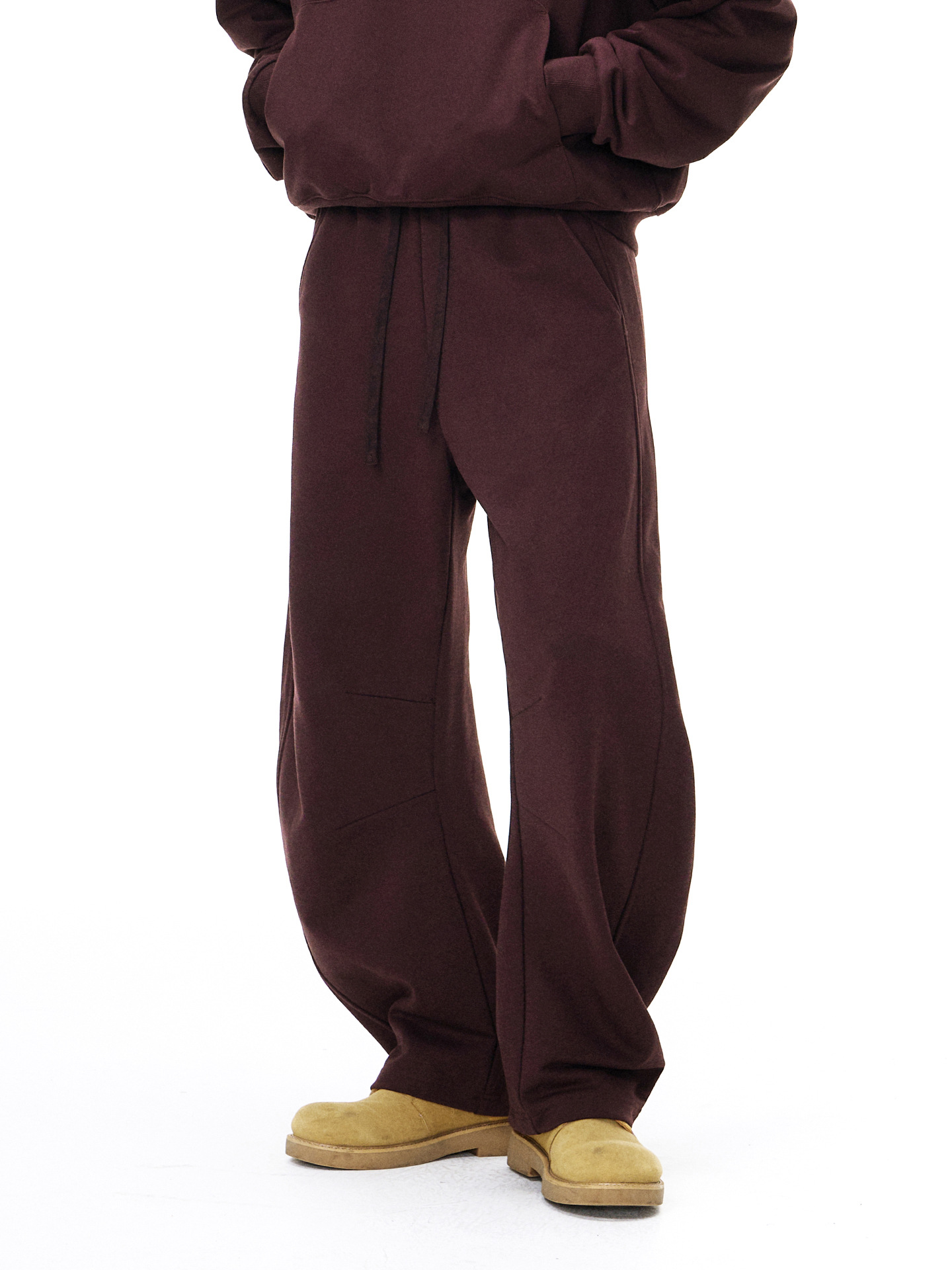 UNF 龙鳞弯刀卫裤25秋季新品潮牌380G美式运动阔腿男士休闲长裤