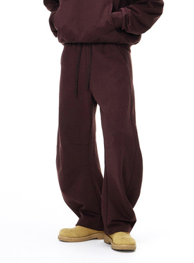 UNF 龙鳞弯刀卫裤25秋季新品潮牌380G美式运动阔腿男士休闲长裤