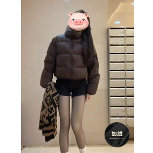 弹力紧身靴裤 高腰复古黑色显瘦牛仔短裤 女秋冬加绒外穿配靴子短裤