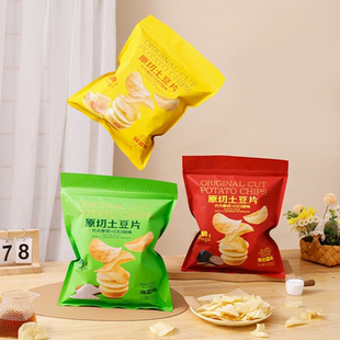 馋小智原切土豆片薯片208g/袋蜂蜜海盐黑松露味休闲解馋薯片零食