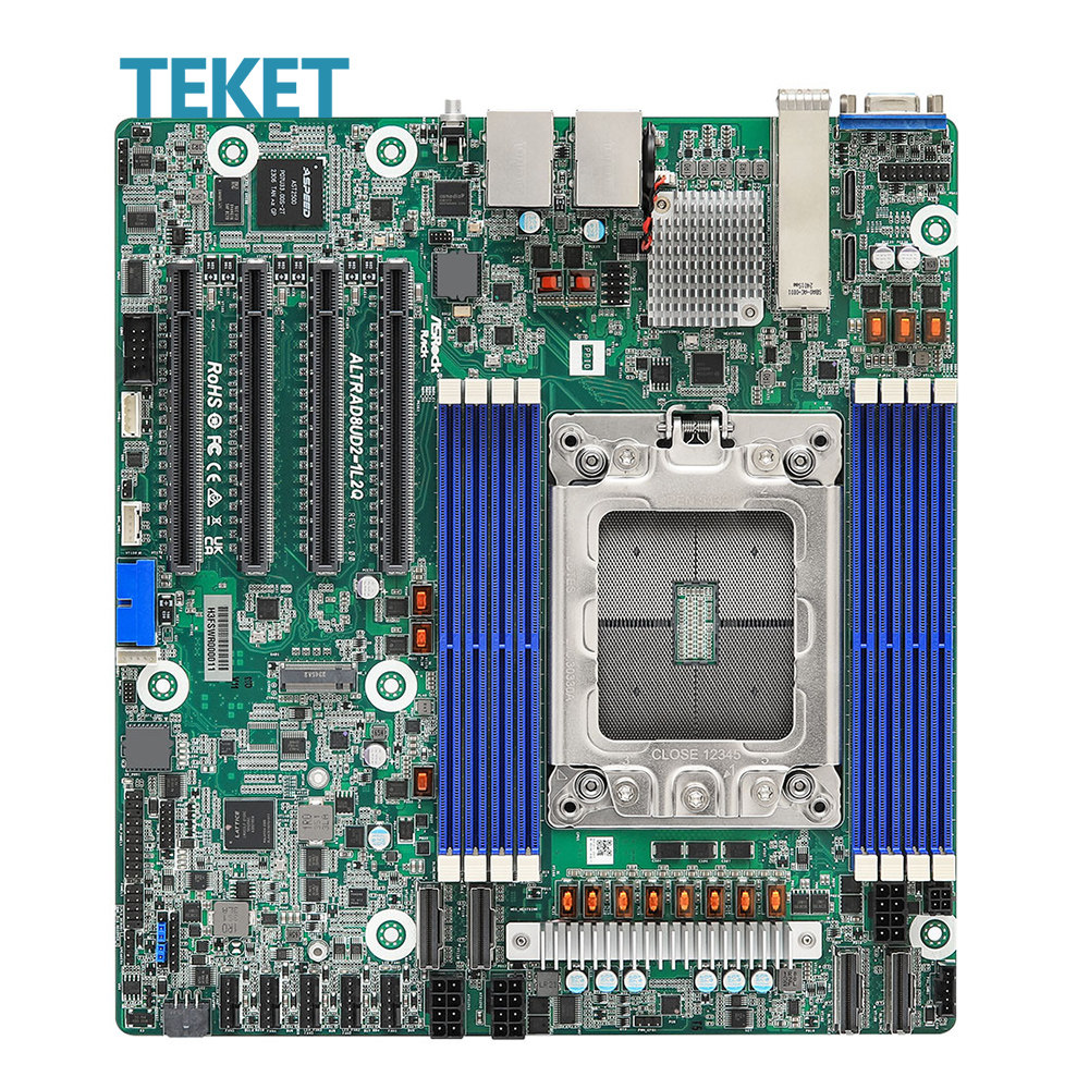 Материнская плата Asrockrack Yongqing Deep Micro-ATX для сервера ALTRAD8UD-1L2T Изображение 1