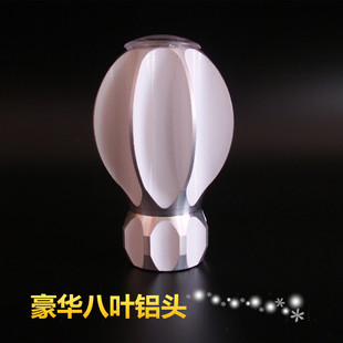 窗帘杆堵头窗帘杆配件 封口 铝合金头八叶头 窗帘杆装饰头 铝头