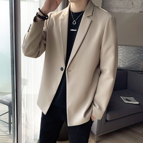 Lilanz/利郎休闲西装外套男秋季2026新款潮流高级感一粒扣小西服