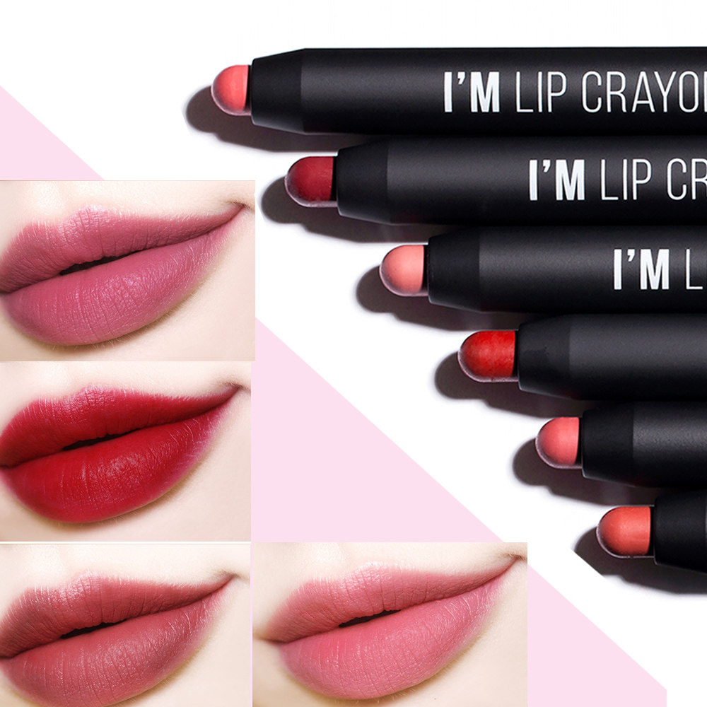韩国 im meme我爱蜡笔唇膏口红 柔和丝绒雾面质地哑光蜡笔唇膏