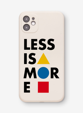 少即是多iphone17promax手机壳16个性15创意12潮牌p70适用12苹果14小米13华为mate60pro小众vivox100荣耀200