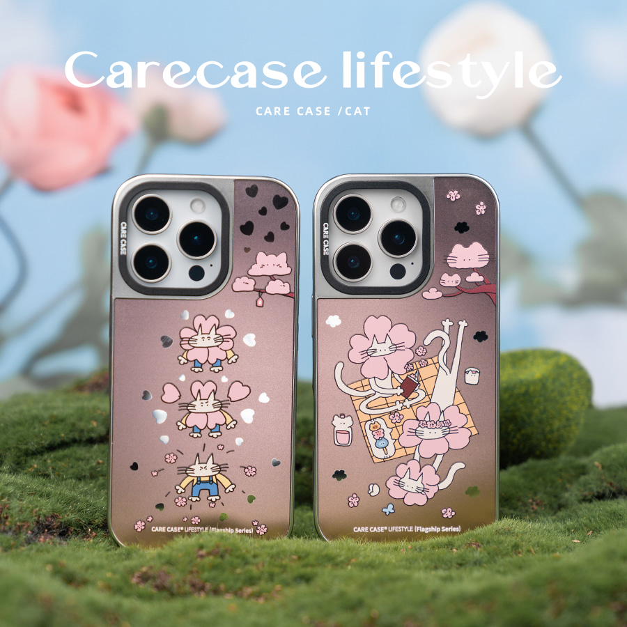 CARECASE樱花猫咪/樱花野餐壳