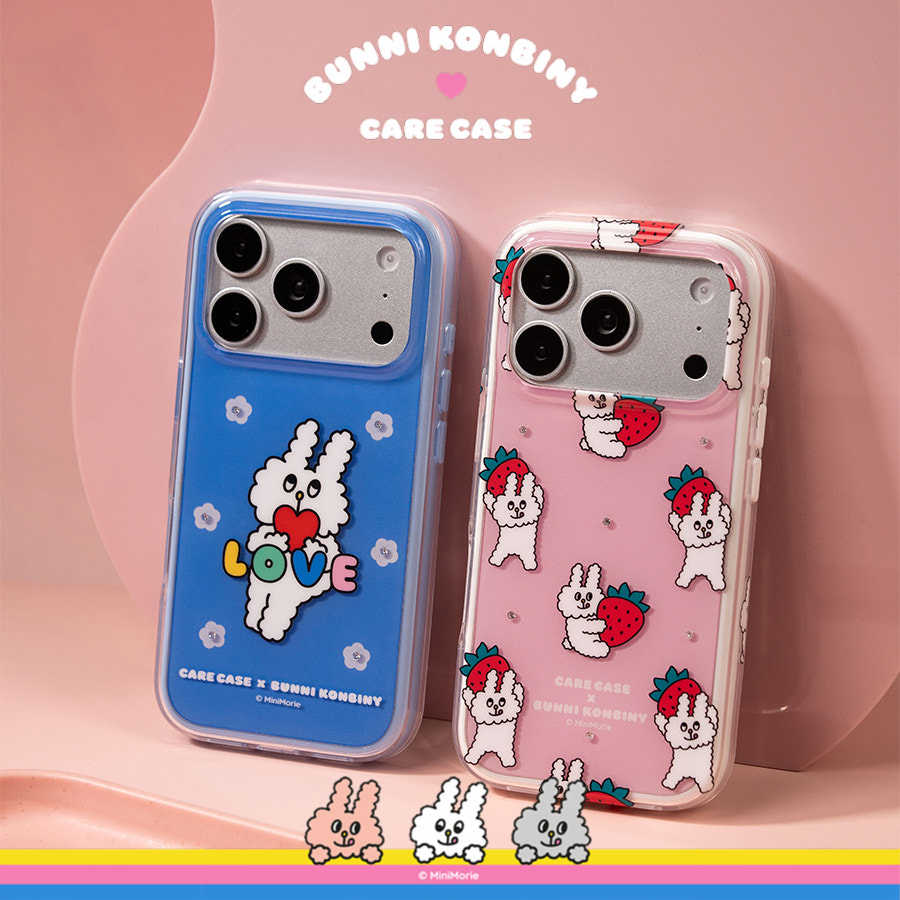 CARECASE 兔子便利商店联名 钻石二合一系列手机壳 适用于苹果iPhone18 17 16 15Pro Max 原创设计 可爱少女