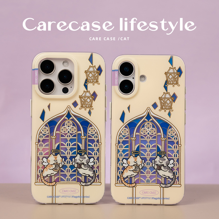 CARECASE欧式窗花猫咪手机壳