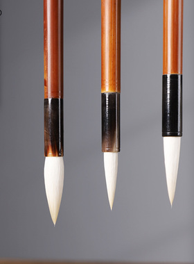 湖羊宿纯细光锋纯羊毛笔书法专用高档专业级中楷羊毫楷书隶书篆体成人练字花鸟国画湖州善琏湖笔正品套装