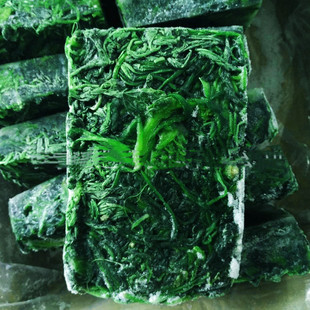 新鲜速冻荠菜块整棵野生荠菜馅冷冻包子饺子馄饨馅料20公斤山东