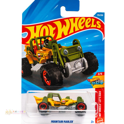 26年179号 MOUNTAIN MAULER  黄绿色 风火轮 HOT WHEELS LET'S