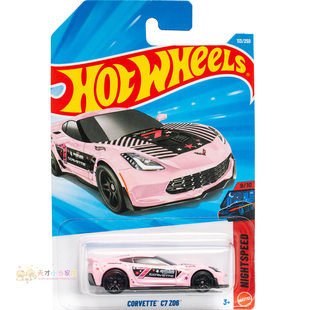 26年113号 CORVETTE C7 Z06 克尔维特 粉红色 风火轮 NIGHTSPEED
