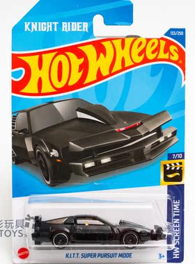 22年133号 K.I.T.T SUPER PURSUIT MODE 霹雳游侠 黑色风火轮