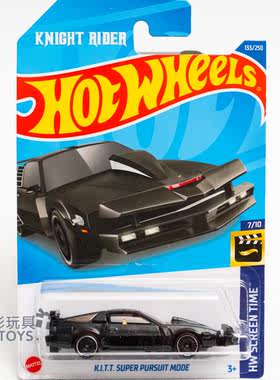 22年133号 K.I.T.T SUPER PURSUIT MODE 霹雳游侠 黑色风火轮