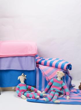 OTEX环保棉针织双层毛毯 午睡毯 沙发毯 盖毯