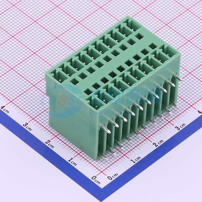 插拔式接线端子 KF2EDGRH-3.5-2*10P 弯插,P=3.5mm 板端/插座-闭