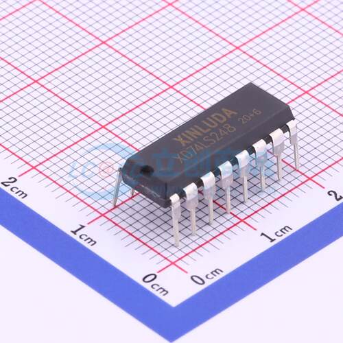 数码管驱动 XD74LS248 DIP-16 原装正品 电子元器件配单