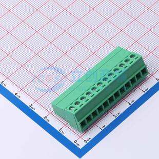 插拔式接线端子 MX15EDGRK-3.81-12P-GN01-Cu-Y-A P=3.81mm 插头