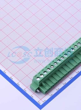 插拔式接线端子 DB2EKM-5.08-14P-GN-S P=5.08mm 插头 1x14P 原装