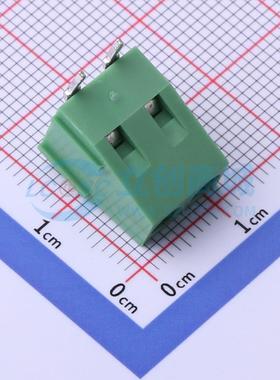 螺钉式接线端子 DB128R-5.08-2P-GN-S 弯插,P=5.08mm 1x2P 原装