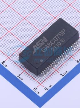 网口变压器 G48C07SP SMD-48P,27.8x12.2mm 双口 电子元器件配单