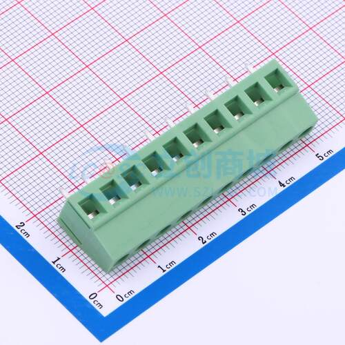 螺钉式接线端子 DB128V-5.08-10P-GN-S 插件,P=5.08mm 电子元器件