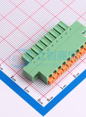 插拔式接线端子 DB2EKNM-3.5-9P-GN 插件,P=3.5mm 电子元器件配单
