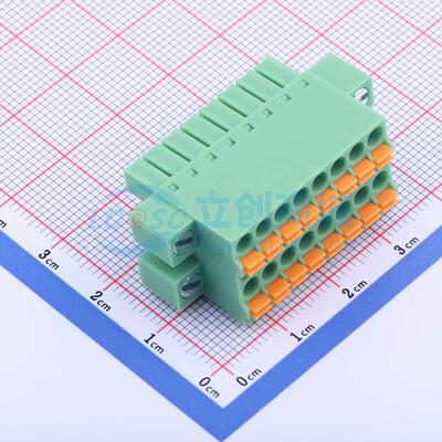 插拔式接线端子 KF2EDGKNHM-3.5-2*8P P=3.5mm 插头 2x8P 原装