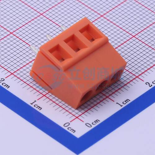 螺钉式接线端子 DB128V-5.0-3P-OG-S 插件,P=5mm 1x3P 电子元器件
