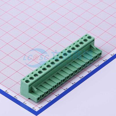 插拔式接线端子 WJ2EDGK-5.08-16P P=5.08mm 插头 1x16P 原装正品