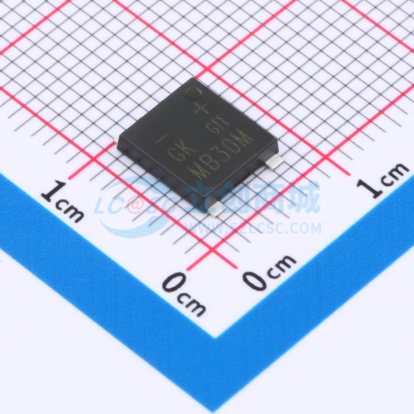 整流桥 MSB30M UMSB 1kV 3A GOODWORK(固得沃克) 电子元器件配单