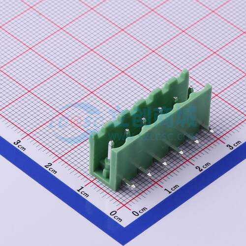 插拔式接线端子 XY2500R-A-5.00-6P 弯插,P=5mm 板端/插座-开口 1
