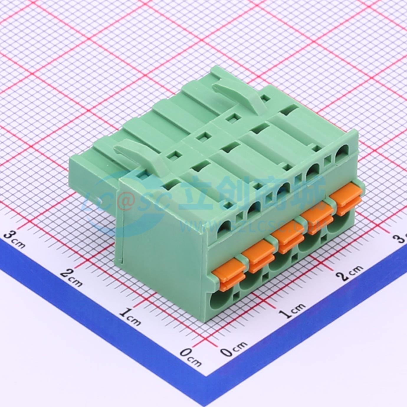 插拔式接线端子 2EDGKDF-5.08-05P-14-00A(H) P=5.08mm 插头 1x5P