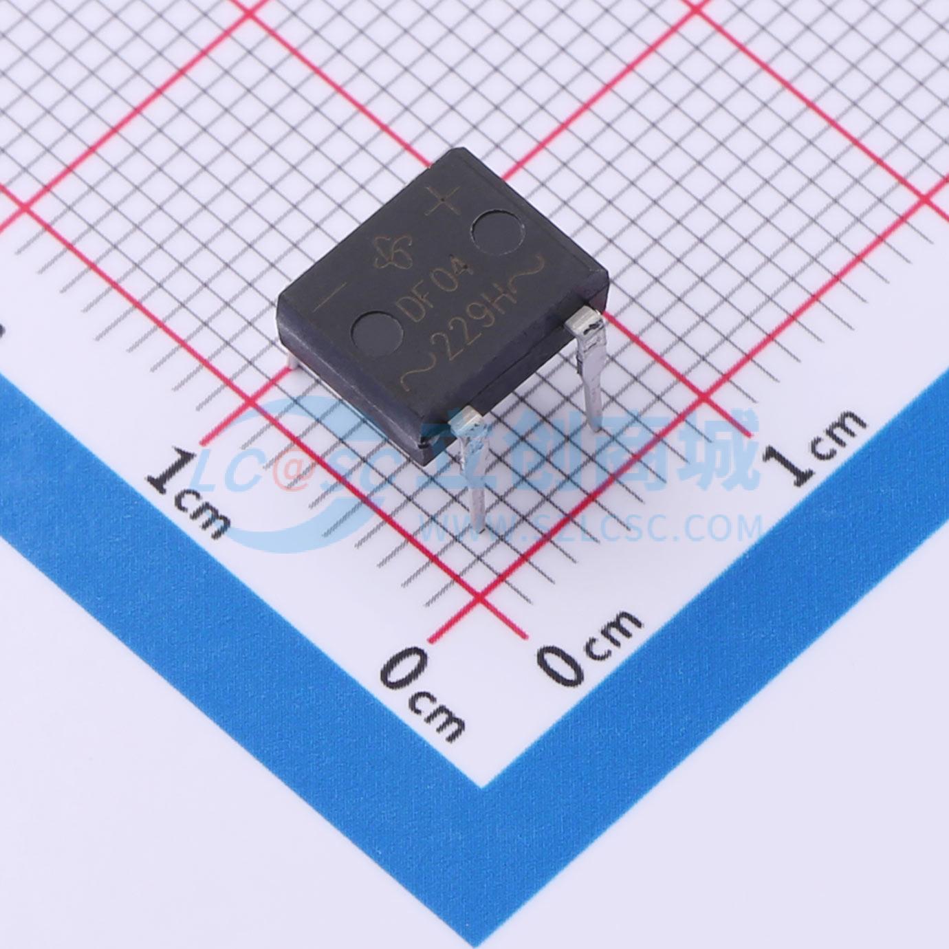 整流桥 DF04M-E3/45 EDIP-4 400V 1A VISHAY(威世) 电子元器件