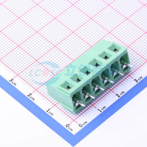 螺钉式接线端子 DB128V-5.08-6P-GN-S 插件,P=5.08mm 1x6P 原装