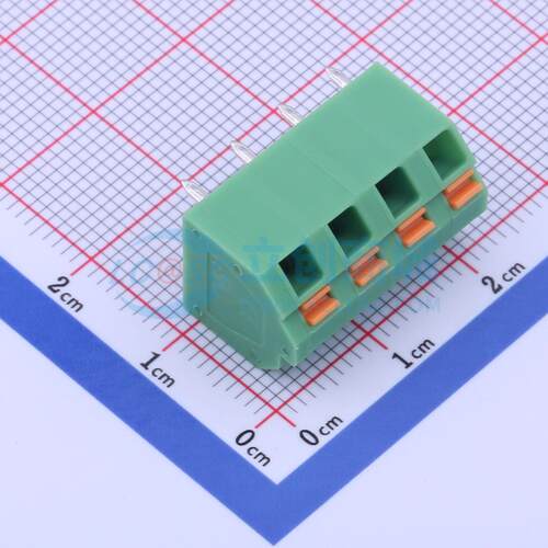 5只起 弹簧式接线端子 KF250NH-5.08-4P 插件P=5.08mm 1x4P 4P 原